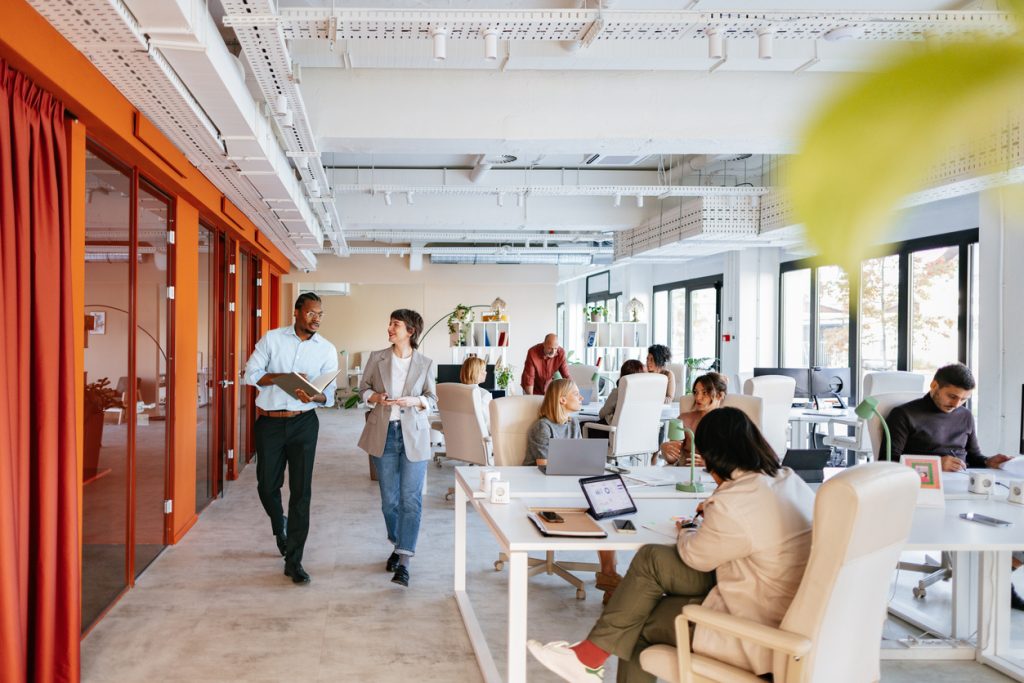 Atlanta entrepreneurs work in a coworking environment designed to help startup companies in Atlanta.